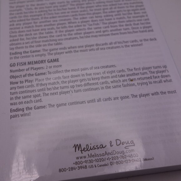 Melissa & Doug Go Fish Playing Cards 14370 Still in Plastic - Picture 16 of 16